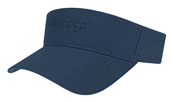 dark blue visor embroidered tree PPEF logo
