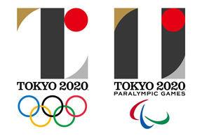 The original logo for the 2020 Olympic and Paralympic Games