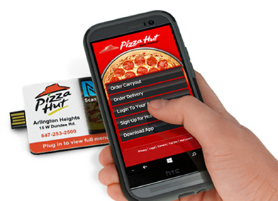 pizza hut smart magnet nfc web