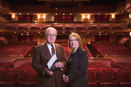 Mark Gilman also provides guidance and support to the Johnson County Community College where he works with Emily Behrmann, general manager of the artistic performing arts department.
