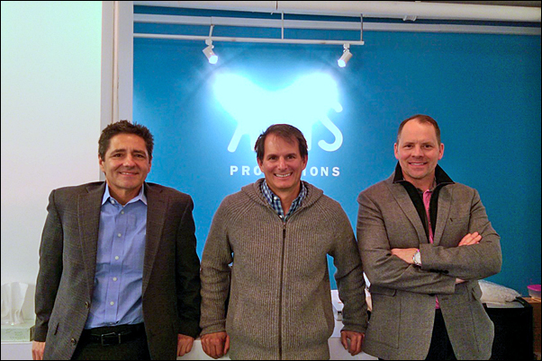 Axis Promotions President Larry Cohen hosted Bellantone and Goos during their visit to the distributor's headquarters in New York City.
