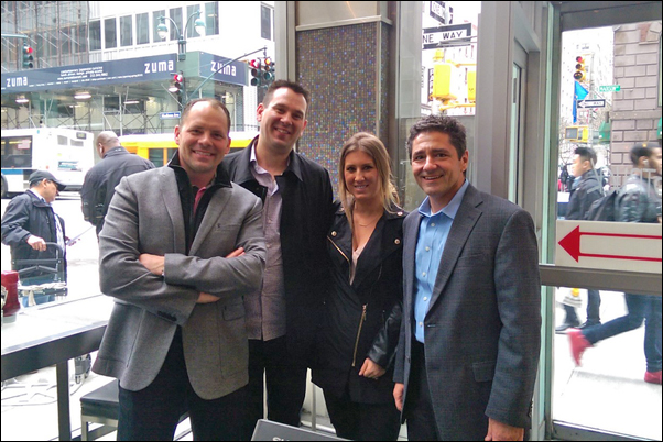 While in New York, Goos and Bellantone paid joined Image Source Senior Account Executive Greta Mantell during a visit with client David McPhedran. 