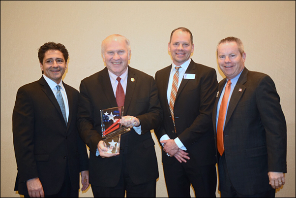 Rep. Chabot was presented PPAI's Legislator of the Year award by Bellantone, Goos and HALO's Mitch Rhodus during a breakfast reception with L.E.A.D. attendees on Thursday morning.