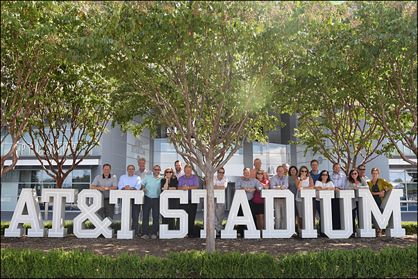 Members of The Partnering Group toured AT&T Stadium on Monday following their meeting at PPAI headquarters in Irving, Texas.