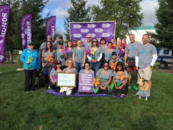 Distributor Imagine Promotional Group’s team joined the Walk to End Alzheimer’s and raised $4,000 to fight the disease.