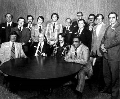 Cutline: The 1973 CAS class was an all-male group. Even in the mid-‘70s few women were active in the industry.