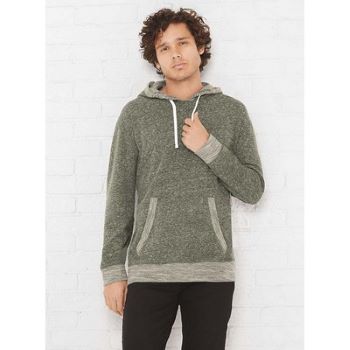 man in soft gray French terry hoodie